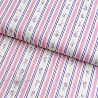 Pamuk Fine flowers STRIPE purple