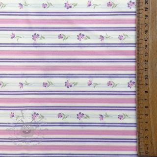 Pamuk Fine flowers STRIPE purple