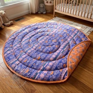 Pamuk VOILE STEPPED Daria flower purple digital print