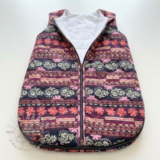 Pamuk VOILE STEPPED Daria flower aubergine digital print