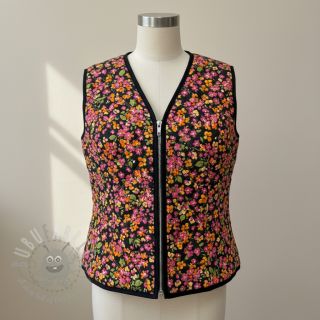 Pamuk VOILE STEPPED Ophelia flower digital print