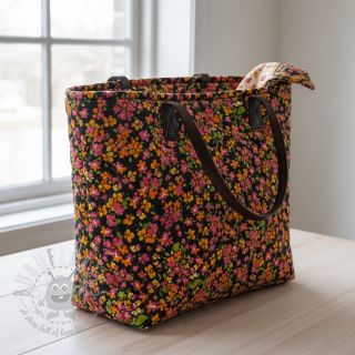 Pamuk VOILE STEPPED Ophelia flower digital print