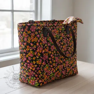 Pamuk VOILE STEPPED Ophelia flower digital print