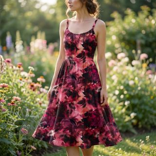 Pamuk SATIN Zurie flower digital print