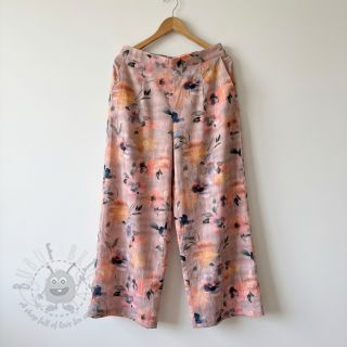 Pamuk SATIN Penny flower peach digital print