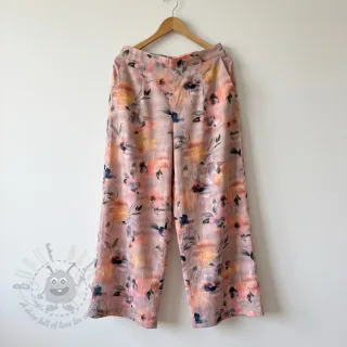 Pamuk SATIN Penny flower peach digital print