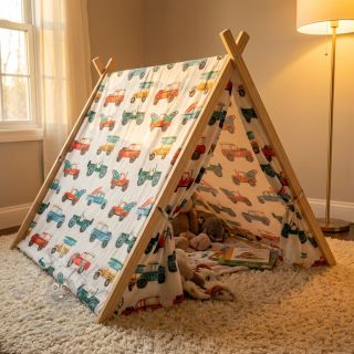 Pamuk Cars white digital print