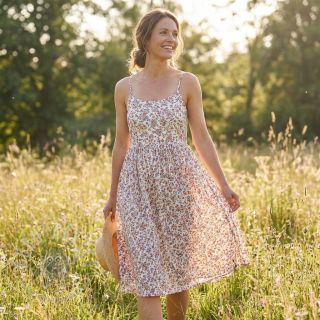 Pamuk Simie flowers offwhite digital print