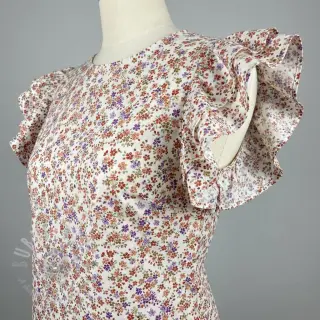 Pamuk Simie flowers offwhite digital print