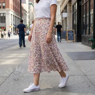 Pamuk Simie flowers offwhite digital print
