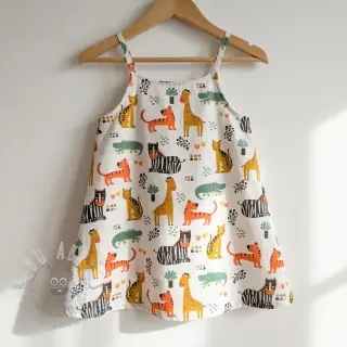 Pamuk Safari time offwhite digital print