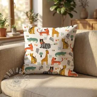 Pamuk Safari time offwhite digital print