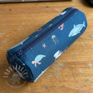 Pamuk Sea life petrol digital print