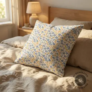 Pamuk Fine flowers blue