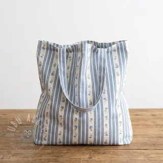 Pamuk Fine flowers STRIPE blue