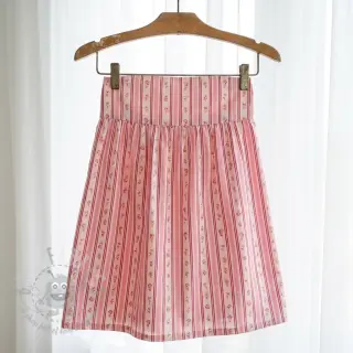 Pamuk Fine flowers STRIPE pink