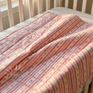 Pamuk Fine flowers STRIPE pink
