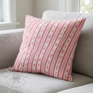 Pamuk Fine flowers STRIPE pink