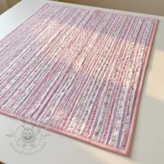 Pamuk Fine flowers STRIPE purple