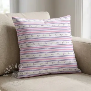 Pamuk Fine flowers STRIPE purple