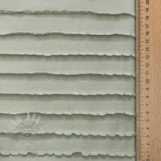 Jersey RUFFLES sage