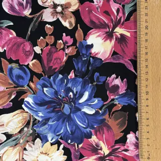 Triko Flower Luna black digital print