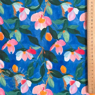 Viskoza STRETCH Flowers Dorothia digital print
