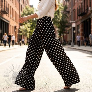 Viskoza RADIANCE Polka dot black