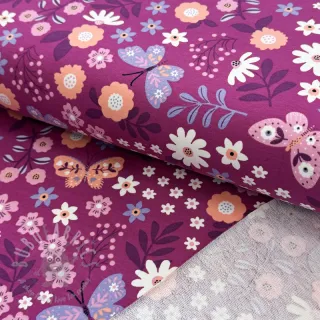 Triko Flowers Azriel fuchsia