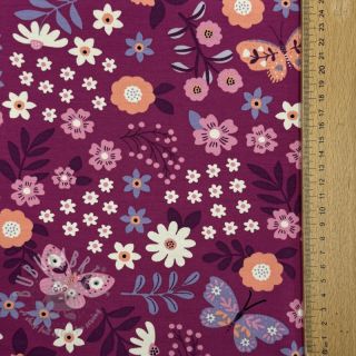 Triko Flowers Azriel fuchsia