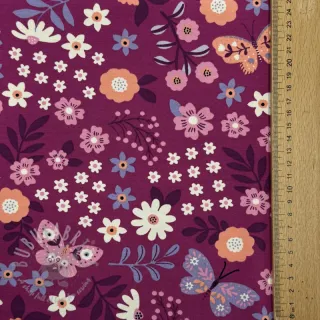 Triko Flowers Azriel fuchsia