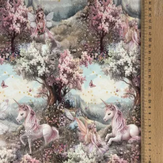 Triko materijal čupav Fairy tales digital print