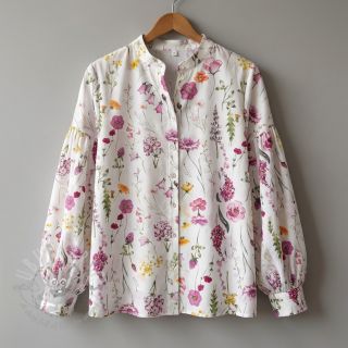 Pamuk VOILE Emily flowers digital print