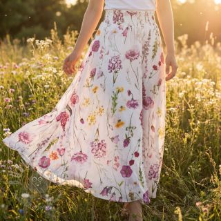 Pamuk VOILE Emily flowers digital print