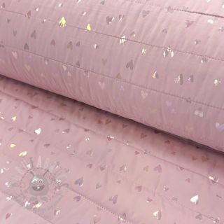 Prošivena tkanina FOIL Hearts