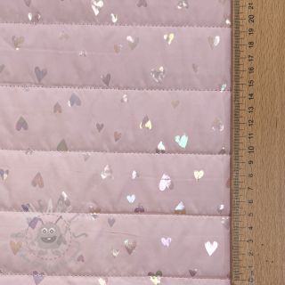 Prošivena tkanina FOIL Hearts