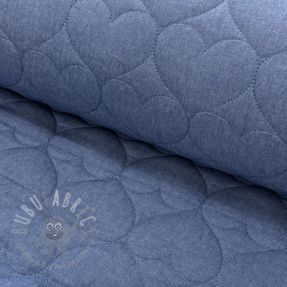 Prošivena tkanina DENIM Hearts
