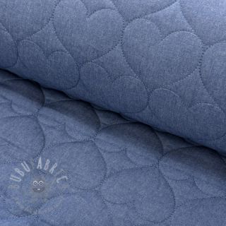 Prošivena tkanina DENIM Hearts