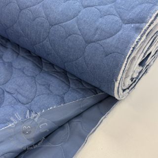 Prošivena tkanina DENIM Hearts