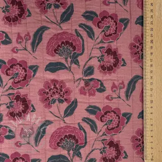 Tetra Tkanina/Muslin STEPPED Flowers mauve