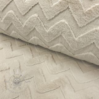 Fleece Abstract beige