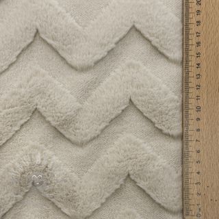Fleece Abstract beige