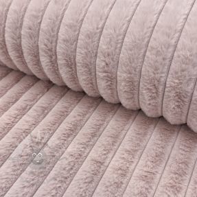 Umjetno krzno Stripes Luxe old rose