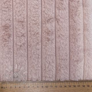 Umjetno krzno Stripes Luxe old rose