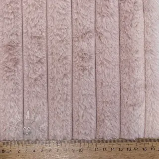 Umjetno krzno Stripes Luxe old rose