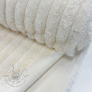 Umjetno krzno Stripes Luxe ecru