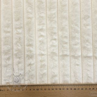 Umjetno krzno Stripes Luxe ecru