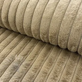Umjetno krzno Stripes Luxe beige