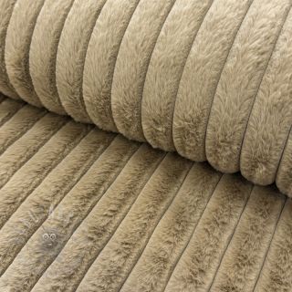 Umjetno krzno Stripes Luxe beige