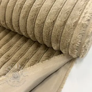 Umjetno krzno Stripes Luxe beige